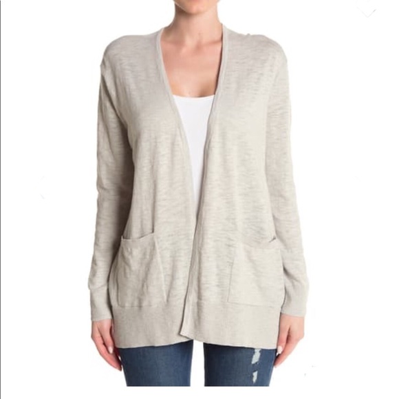 Madewell NWT Open Front Pocketed Slub Cardigan Layering Sweater - Picture 3 of 3